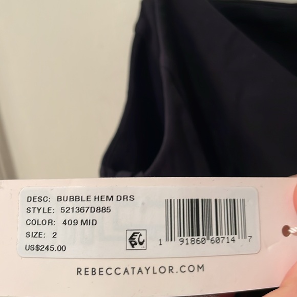 Mormon wives Black v neck short dress size2 extra small with a bumble hem nwt - Picture 7 of 9